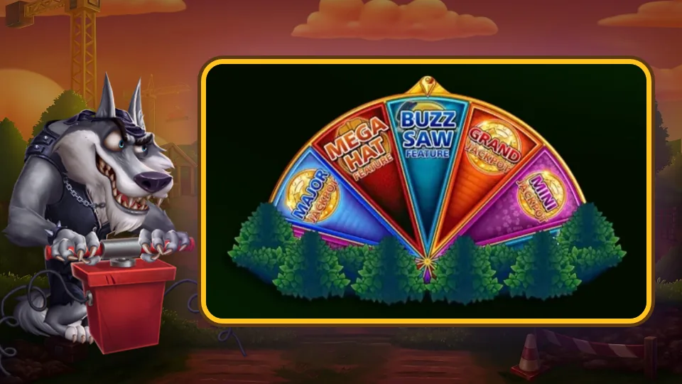 Wheel Bonus en Huff N' More Puff
