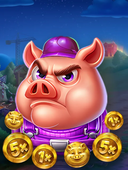 Cerdito con monedas de Huff N' More Puff