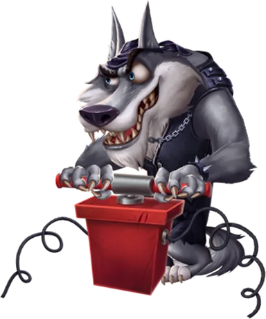 Lobo Wild en Huff N' More Puff